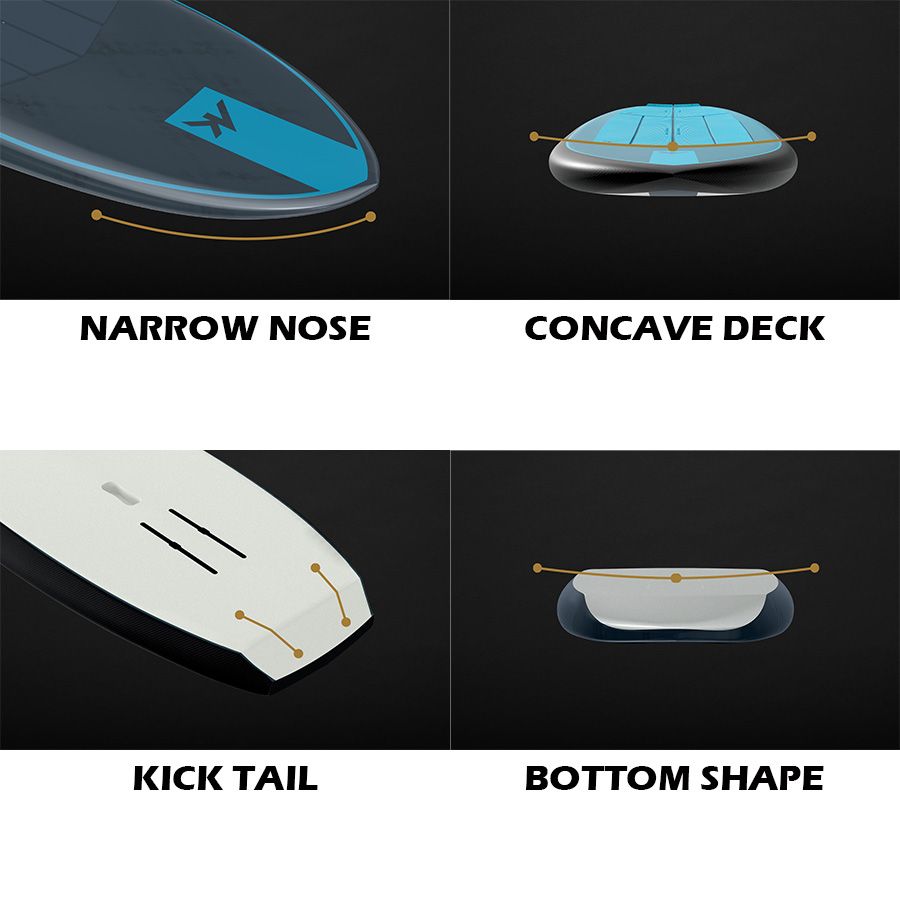 Airush / AK Phazer - Reflex Carbon V2 Wingboard Foil Board - 40% Off