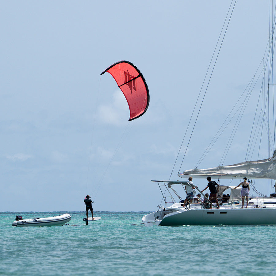 2025 Naish Boxer Single Strut Freeride/Foiling Kite - 5m - Coral Red - 25% Off