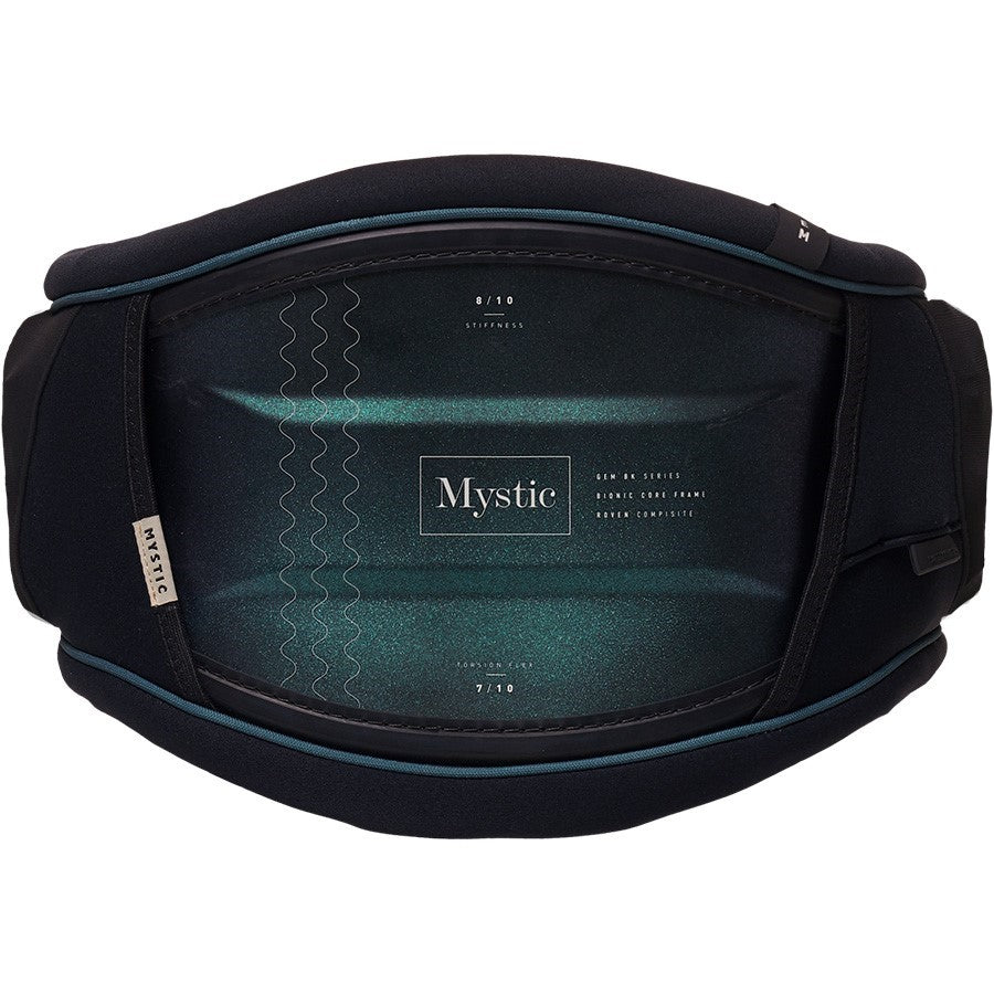 2023 Mystic Gem BK Womens Kiteboarding Waist Harness - Black/Glitter - 20% Off