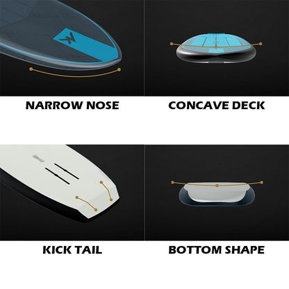 Airush / AK Phazer - Reflex Carbon V2 Wingboard Foil Board - 40% Off