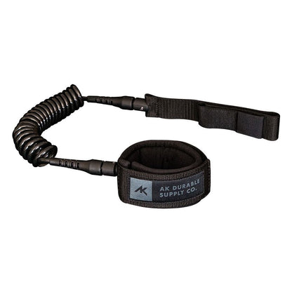 AK Coil Wingboarding Calf/ Ankle Leash - Black And Teal 6'
