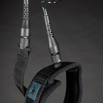 AK Coil Wingboarding Calf/ Ankle Leash - Black And Teal 6'