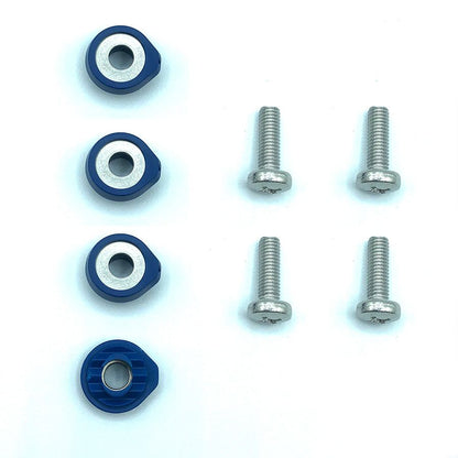 Crazyfly Hexa Binding Screws And Washers - Blue (set Of 4)