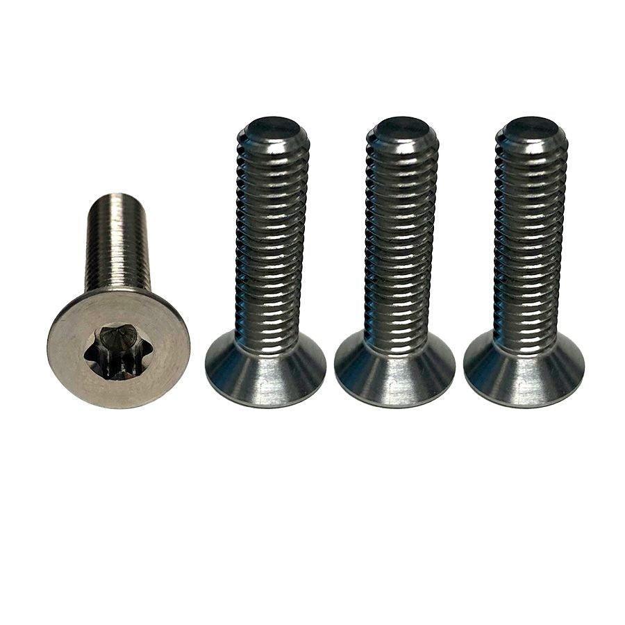 Foilite - M6 Titanium Hydrofoil Hardware Set - 4 Track Nuts And 4 M6 Screws