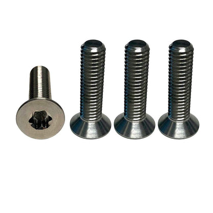 Foilite - M6 Titanium Hydrofoil Hardware Set - 4 Track Nuts And 4 M6 Screws