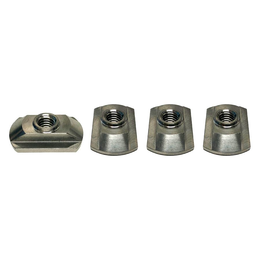 Foilite - M6 Titanium Hydrofoil Hardware Set - 4 Track Nuts And 4 M6 Screws