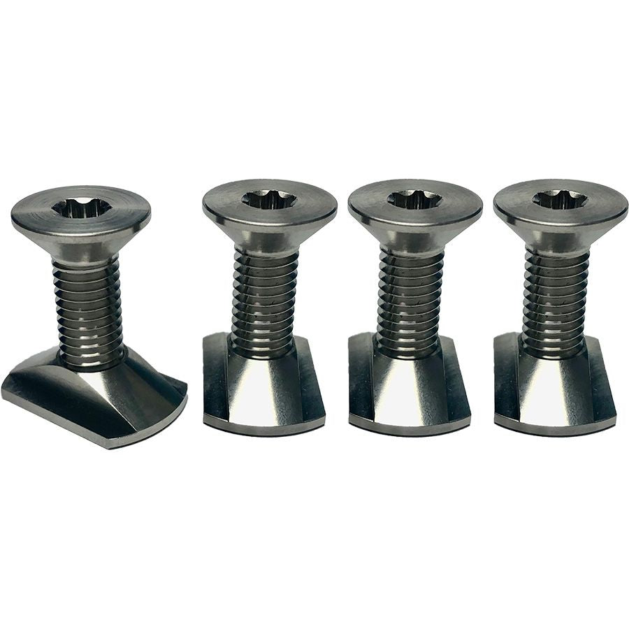Foilite - M8 Titanium Hydrofoil Hardware Set - 4 Track Nuts And 4 M8 Screws
