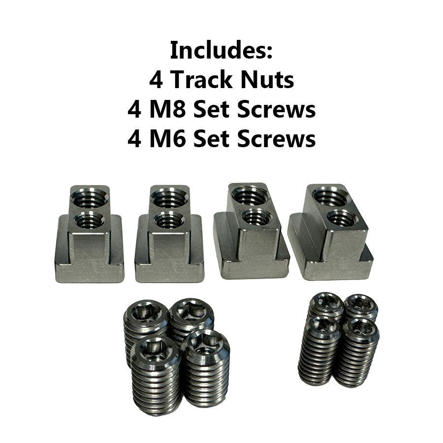 Foilite - Titanium Hydrofoil Track Lock Universal Track Nut - Set Of 4