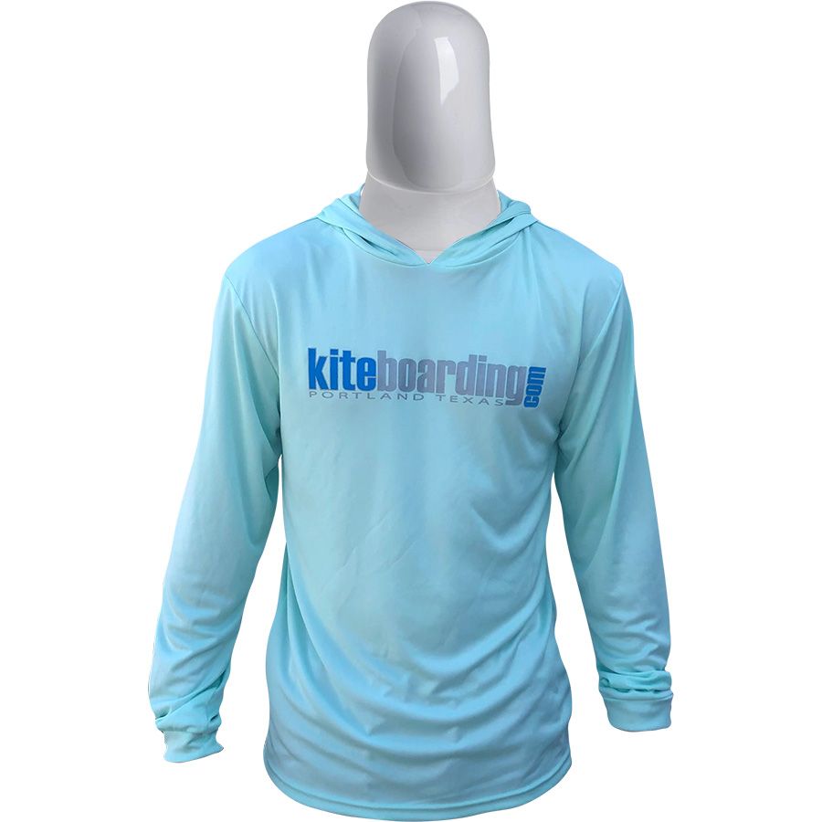 Kiteboarding.com Hooded Long Sleeve Water Jersey - Mint - 40% Off