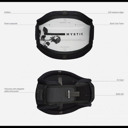 Mystic Majestic Kiteboarding Waist Harness - Black - 30% Off