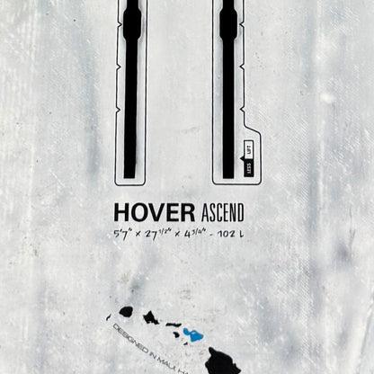 Naish 2025 Hover Wing Ascend Carbon Ultra Foil Board - Demo- 5'7" / 102L - 20% Off