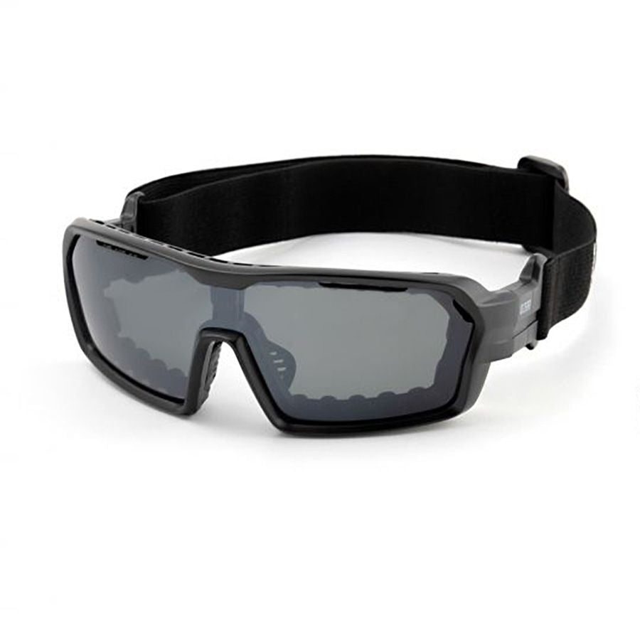Ocean Chameleon Kiteboarding Water Shades - Shiny Black W/Smoke Lense