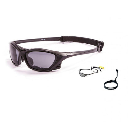 Ocean Lake Garda Kiteboarding Water Shades -Matte Black W/Smoke Lens