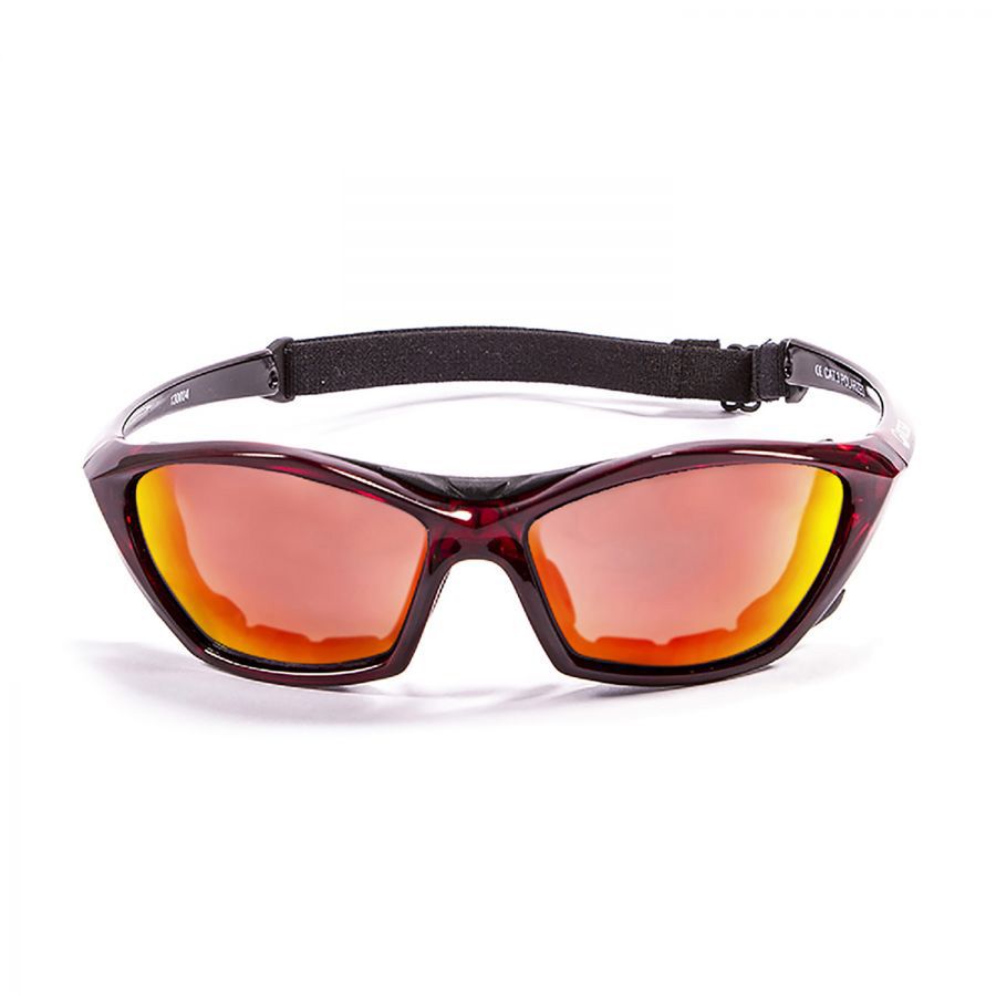 Ocean Lake Garda Kiteboarding Water Shades - Red Transparent W/Red Revo Lens