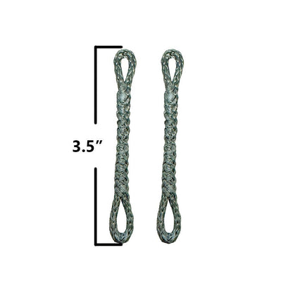 Slingshot Pigtail Loop-loop, 3.5 Inches, (Grey) (set Of 2)