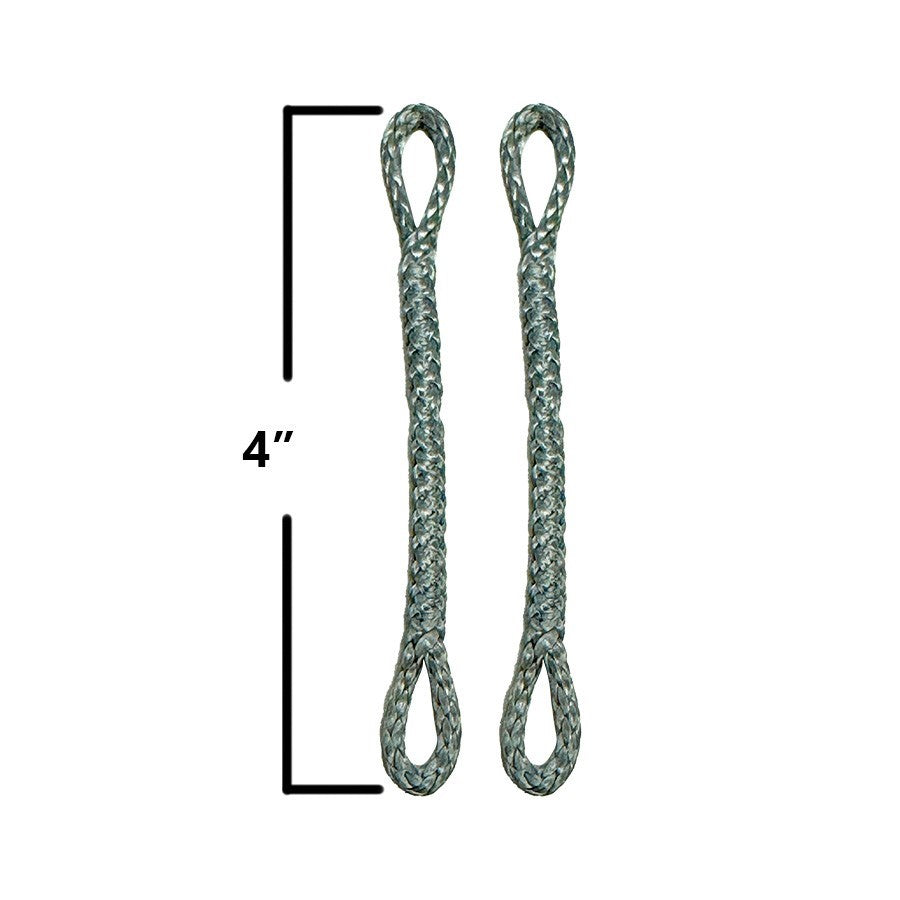 Slingshot Pigtail Loop-loop, 4 Inches, Grey (set Of 2)