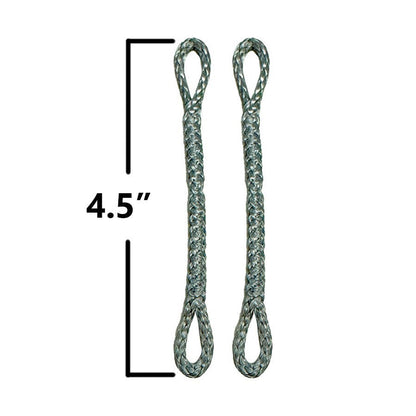Slingshot Pigtail Loop-loop, 4.5 Inches, Grey (set Of 2)